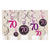 Girlanden-Set Sparkling pink 70, 12 Stk. - Girlande Swirls Sparkling 70. Geburtstag Pink