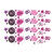 Konfetti Sparkling pink 80, 34g, Metallic - Konfetti Sparkling 80. Geburtstag Pink