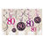 Girlanden-Set Sparkling pink 80, 12 Stk. - Girlande Swirls Sparkling 80. Geburtstag Pink