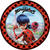 Teller Ladybug,  23cm, 8 Stck