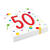 NEU Servietten Konfetti Happy Birthday 50, ca. 33x33cm, 20 Stck - 50. Geburtstag