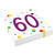 NEU Servietten Konfetti Happy Birthday 60, ca. 33x33cm, 20 Stck - 60. Geburtstag