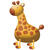 Folienballon Airwalker Giraffe - Folienballon Airwalker Giraffe