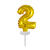 NEU Folienballon Cake Topper Zahl 2 Gold, ca. 13 cm - Ziffer: 2