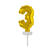 NEU Folienballon Cake Topper Zahl 3 Gold, ca. 13 cm - Ziffer: 3