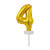 NEU Folienballon Cake Topper Zahl 4 Gold, ca. 13 cm - Ziffer: 4