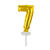 NEU Folienballon Cake Topper Zahl 7 Gold, ca. 13 cm - Ziffer: 7