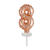 NEU Folienballon Cake Topper Zahl 8 Rosgold, ca. 13 cm - Ziffer: 8