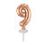 NEU Folienballon Cake Topper Zahl 9 Rosgold, ca. 13 cm - Ziffer: 9