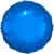 NEU Folienballon rund,  ca. 43cm, metallic blau - Blau
