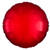 NEU Folienballon rund,  ca. 43cm, metallic rot - Rot