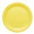 NEU Papp-Teller rund, ca. 23cm, gelb, 8 Stck - Gelb