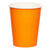 NEU Papp-Becher unifarben, ca. 237ml, orange, 8 Stck - Orange