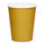 NEU Papp-Becher unifarben, ca. 237ml, gold, 8 Stck - Gold