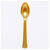 NEU Mehrweg-Lffel aus Kunststoff, gold, 24 Stck - Gold
