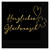 Servietten Herzlichen Gl�ckwunsch, schwarz, 33 x 33 cm, 16 St�ck