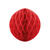 Wabenball / Dekoball aus Papier - Rot, 40 cm - Rot