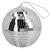 NEU Deko Discokugel 15cm, mit Aufhnger, silber