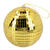 NEU Deko Discokugel 15cm, mit Aufhnger, gold - Gold