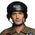 NEU Helm Jet-Pilot Airborne, mit verstellbarem Visier, schwarz Bild 3