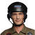 NEU Helm Jet-Pilot Airborne, mit verstellbarem Visier, schwarz Bild 4