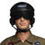 NEU Helm Jet-Pilot Airborne, mit verstellbarem Visier, schwarz Bild 5