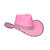 NEU Hut Cowgirl rosa, mit Strass-Steinen