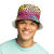 Hut Bucket-Hat Leopard, Neon Regenbogen Bild 3