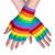 NEU Handschuhe Regenbogen, fingerlos