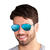 SALE Brille Polizei / Pilot, blau verspiegelt