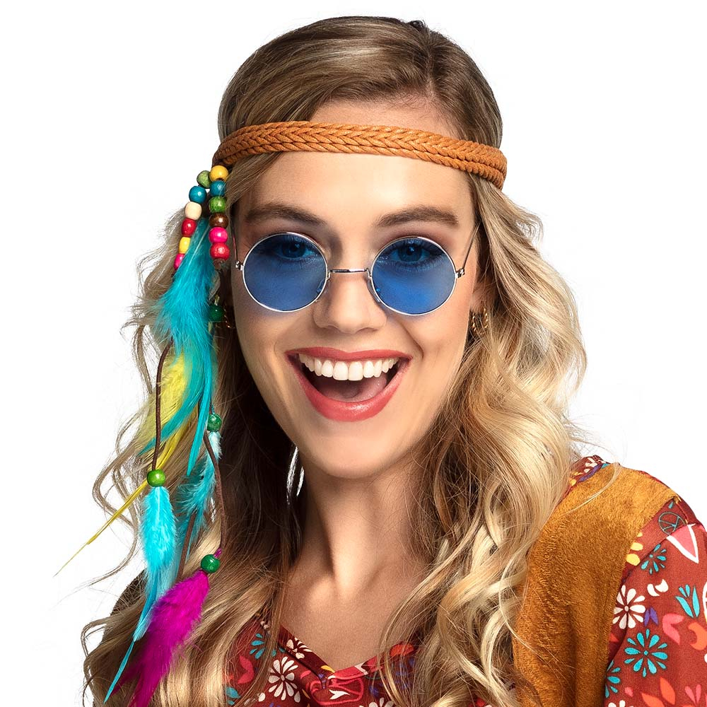 Brille John/Hippie, blaue Glser Bild 2