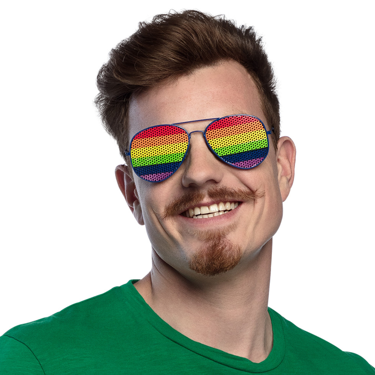 NEU Brille Party-Regenbogen, gerastert Bild 3