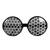 NEU Brille Wabenmuster, schwarz