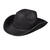 Hut Cowboy Classic Color aus Filz schwarz