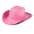 Hut Cowboy Classic Color aus Filz, pink