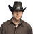 Hut Cowboy Wyatt, mit Stierkopf, Einheitsgre, Schwarz Bild 2