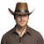 Hut Cowboy Wyatt, mit Stierkopf, Einheitsgre, Braun Bild 3