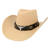 Hut Cowboy Wyatt, mit Stierkopf, Einheitsgre, Beige