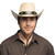 Hut Cowboy Wyatt, mit Stierkopf, Einheitsgre, Beige Bild 2