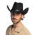 Hut Cowboy Bronco, Einheitsgre, Schwarz Bild 2