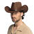 Hut Cowboy Bronco, Einheitsgre, Braun Bild 2