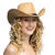 Hut Cowboy Bronco, Einheitsgre, Beige Bild 3