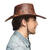 Hut Cowboy Outlaw, Lederoptik, Einheitsgre, Braun Bild 5