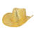 Hut Cowboy Rodeo Party, mit Pailletten, Einheitsgre, Gold