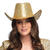 Hut Cowboy Rodeo Party, mit Pailletten, Einheitsgre, Gold Bild 2