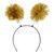 NEU Haarreif mit goldenen Pompons