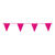 NEU Wimpelkette aus Pappe, Glitter-Pink, 6m - Glitter-Pink