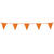 NEU Wimpelkette aus Pappe, Glitter-Orange, 6m - Glitter-Orange