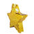 NEU Pinata Stern, mit Flitterfolie bedeckt, gold, 44x44cm Bild 3