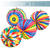 Lampions  22 cm bunte Motive, sortiert 12 Stck